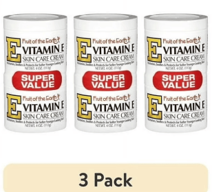 (3 pack) Fruit of the Earth Vitamin E Skin Care Cream Super Value, 4 Oz., 2 pack