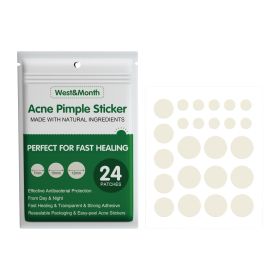West&Month Liquid Absorbent Acne Patch Invisible Makeup Artificial Skin Repair Essential Oil Waterproof Concealer Acne Patch Breathable (Option: 24pcs)